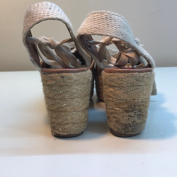 Mercedes Campuzano Brown & Tan Espadrilles Size 9 - Picture 4 of 10